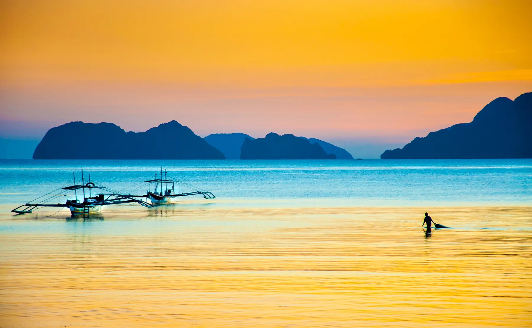 Sunset over El Nido